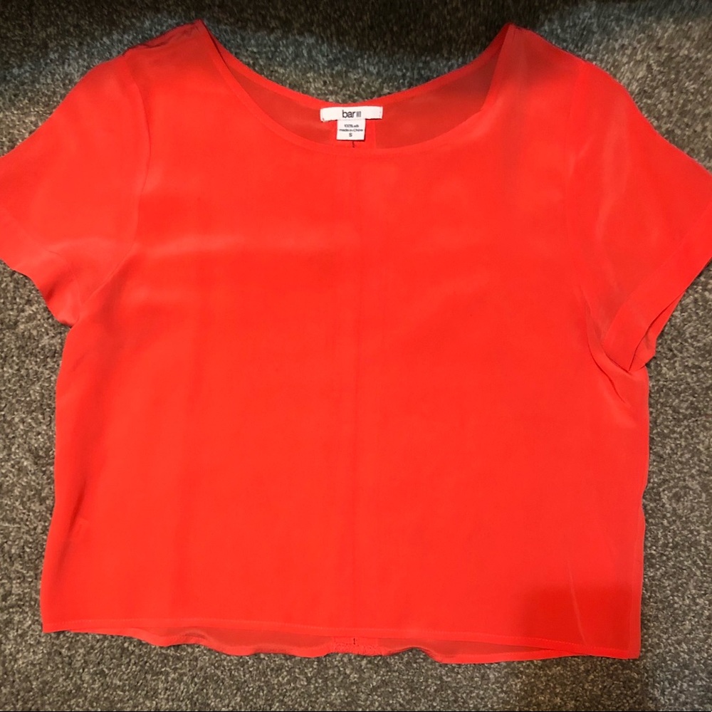 Silk crop top